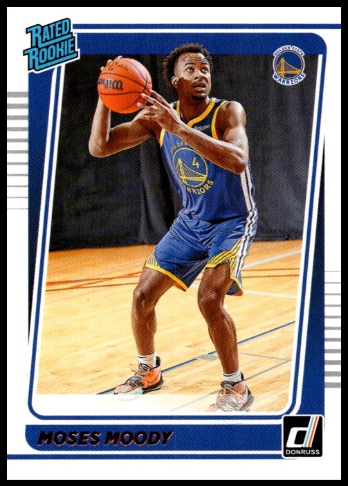 2021 Moses Moody RR Rookie Panini Donruss Basketball #234 Golden State Warriors