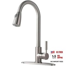 Kitchen Faucet with Pull Down Sprayers, Brushed Nickel Kitchen Faucets,