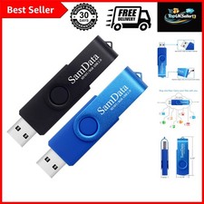 8GB USB Flash Drives 2 Pack 8GB Thumb Drives Memory Stick Jump Drive with LED...