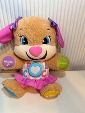 Fisher Price Laugh Learn Smart Stages Plush Stuffed Animal Sis Musical Toy Dog