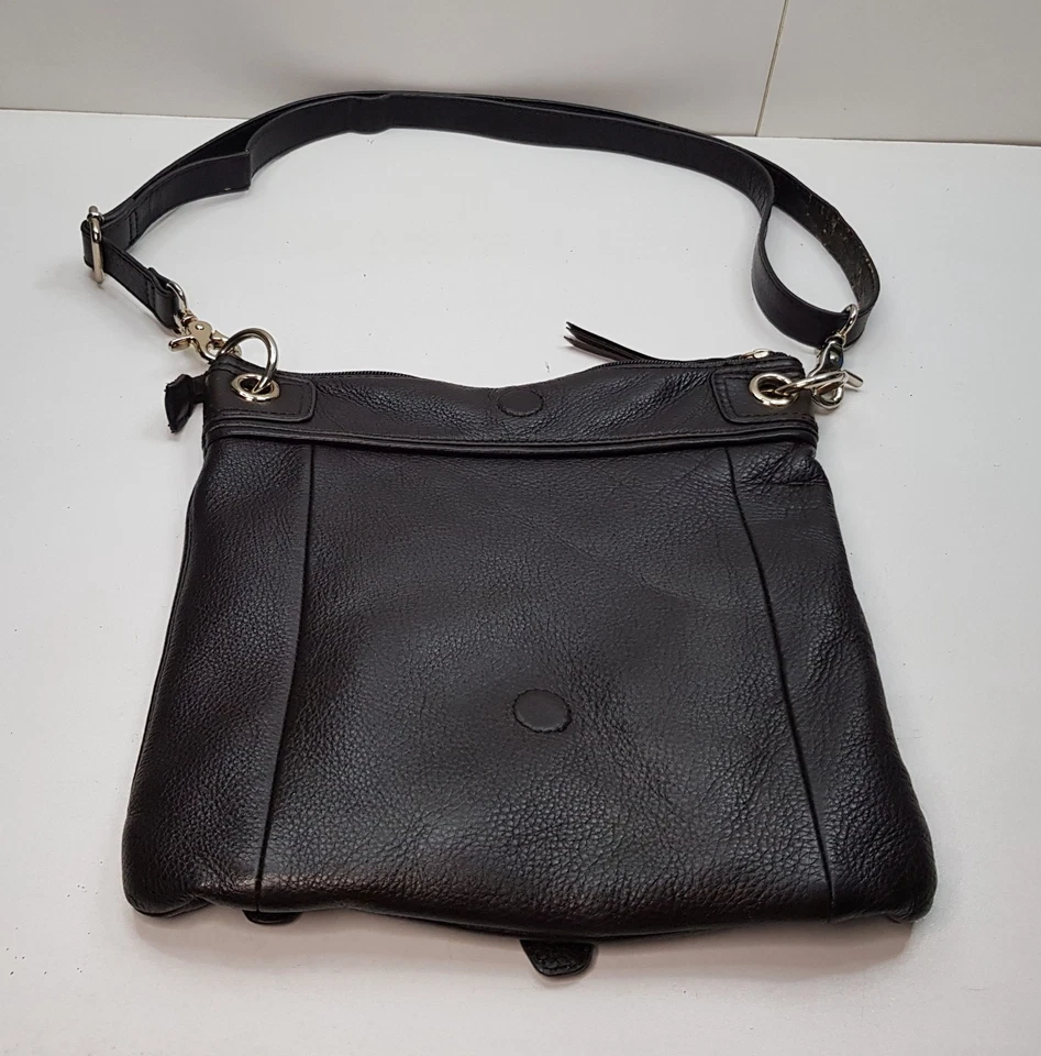 THE SAK SILVERLAKE WOMENS BROWN LEATHER CROSSBODY SHOULDER BAG ADJUSTABLE STRAP - Image 3 of 4