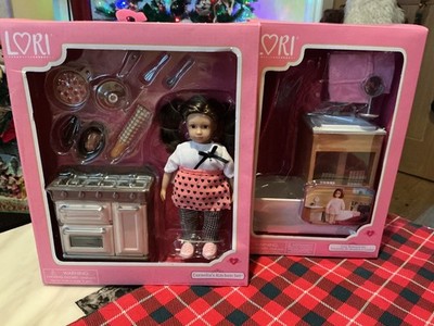 Lori Puppen Konvolut - Cornelias Küche mit Puppe & gemütlichem Schlafzimmer Set ''Neu/Box''