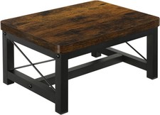 Wooden Step Stool for Adults Heavy Duty for High Bed with Non-Slip Feet Using