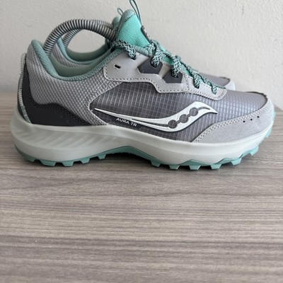 Saucony S10862-13 Women s Aura TR XT-600 Running Shoe Grey Mint Sz 9