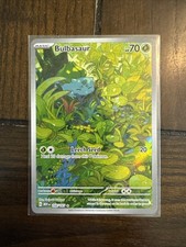 Pokémon TCG Bulbasaur Scarlet Violet-151 Illustration Rare Card 166/165 on eBay