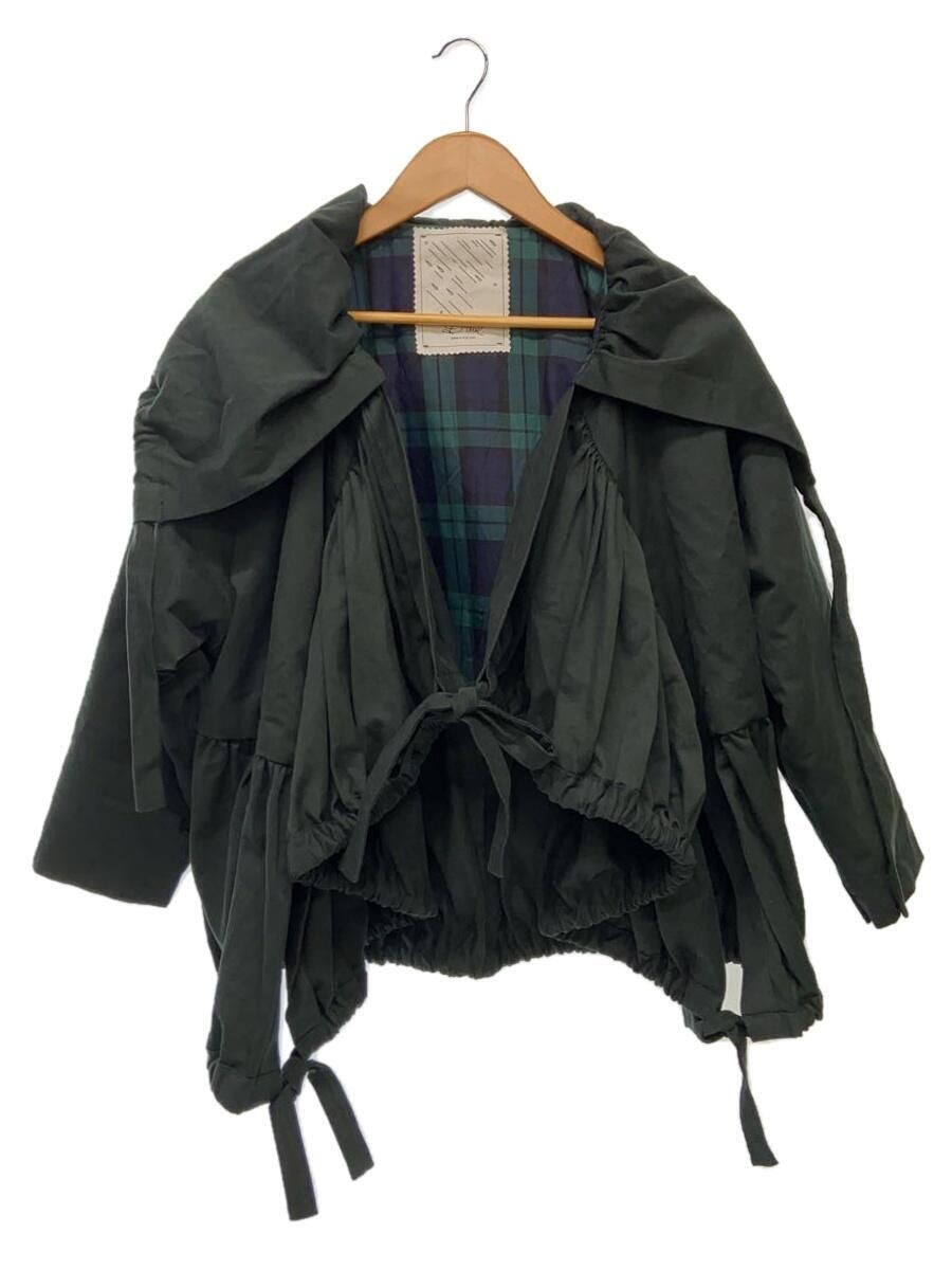 Giacca D due altra 36 cotone verde usata