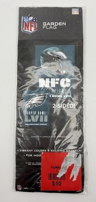 Philadelphia Eagles Super Bowl 57 NFC Champions Garden Flag 12 x18  Printed USA