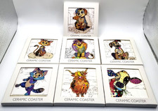 Bug Art Ceramic Coasters - Dog Cat Lion Highland Coo Cow Puppy Kitten