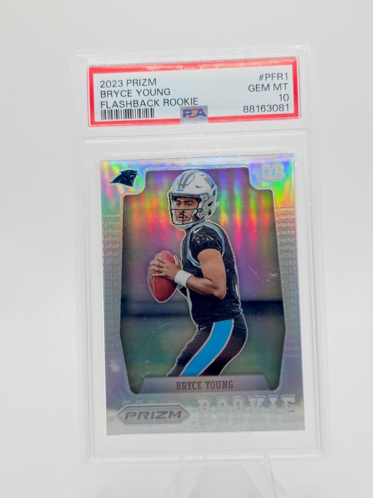 Bryce Young Panini Prizm Flashback Rookie #PFR1 Black Finite 1/1