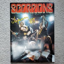 scorpions '85 Japan pamphlet Rare Collectible Official Import