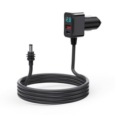 10Ft Car Charger For Starlink Mini 12V-48V Adapter With USB And USB-C PD 36W