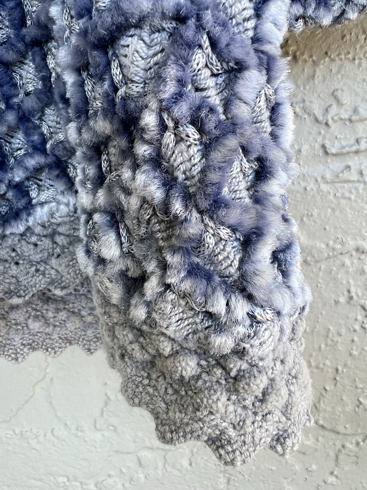 Stella Moda Gray Velvet Patchwork Boho Textured K… - image 15