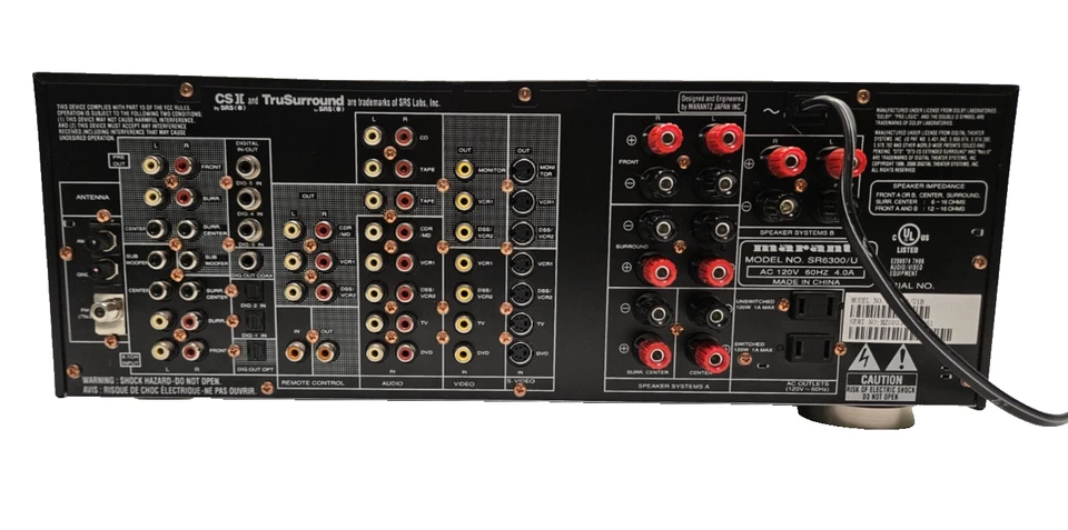 Marantz SR6300 Home Theater AV Receiver- Tested Working- NO Remote Control - Image 4 of 4