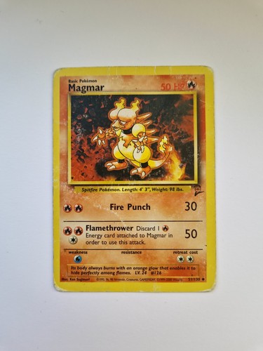 Pokémon TCG First Edition Magmar Pokémon Card