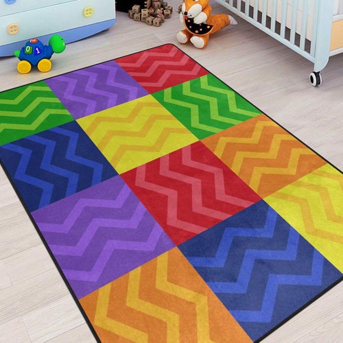 Tappeto Tappetino da Gioco per Bambini, Tappeti Morbidi per Area Seduta per Aula - 5x7 Ft Tappeto Asilo Nido con... - Foto 7 di 8