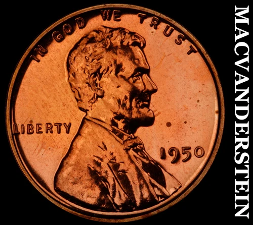 1950 Lincoln Wheat Cent- Choice Gem Proof Luster No Reserve #J158