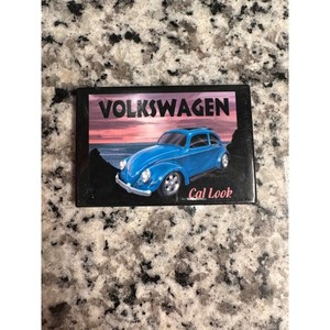 Volkswagen VW Beetle Cal Look Blue Car Magnet Desperate Enterprises