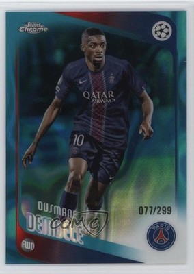 2025 Chrome UEFA Club Competitions Teal Lava Refractor /299 Ousmane Dembele 0mn9