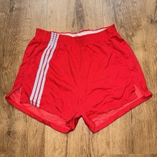 Vintage Dodger Gym Shorts Athletic Running Track Red NOS 60s 70s 80s Mens Large