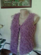 Women Etam Vest Lilac Acrylic 32 / XXS
