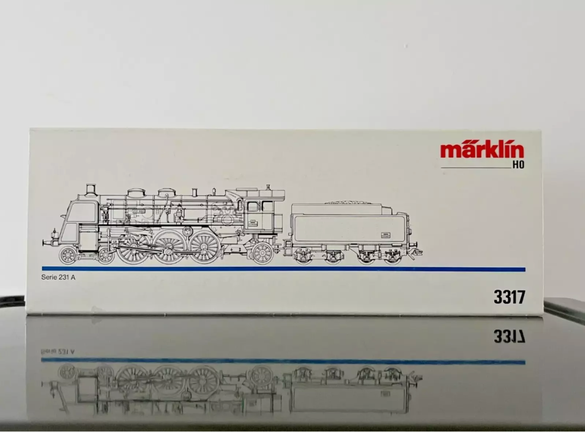 Locomotive Vapeur Märklin 3317 SNCF 231 A, H0, Analogique, époque 3, Occasion Superbe
