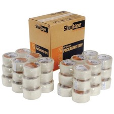 Shurtape HP 100 Carton Sealing Tape 1.6 Mil 2" x 50 Yds Clear Lot of 36