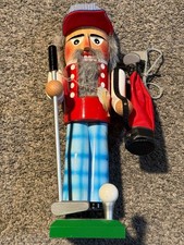 Vintage Steinbeck Wooden Nutcracker Golfer Ma...