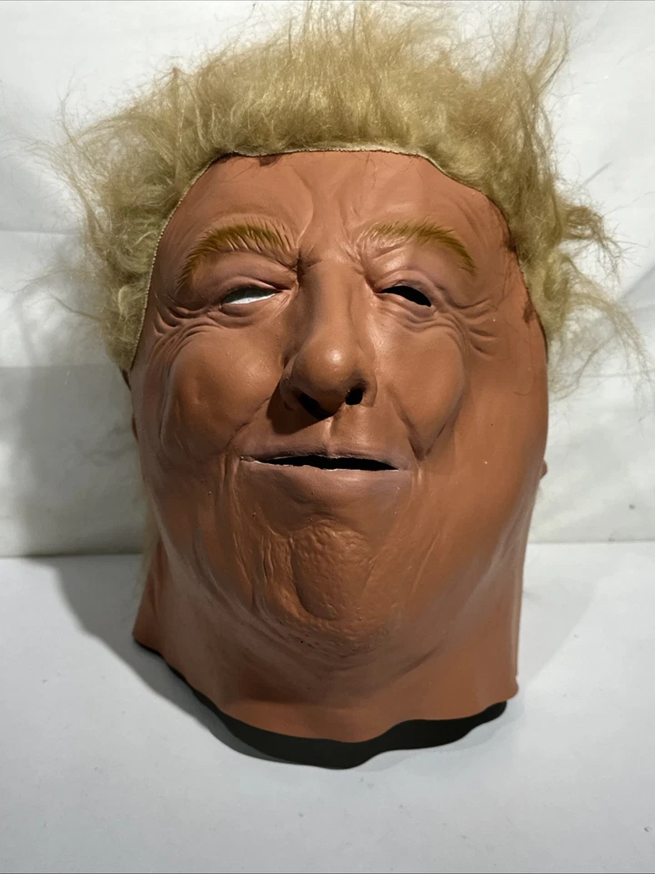 Adult One Size President Donald Trump President Halloween Mask EUC Latex - Image 2 of 4