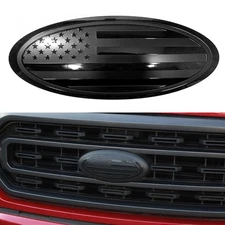 9inch For Ford F150 2015-2021 FRONT GRILLE Emblem TAILGATE US Flag Oval Badge