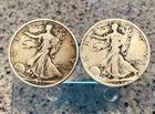 1935, 1936  (2) Liberty Walking Half Dollar 90% Silver Free Shipping! #19