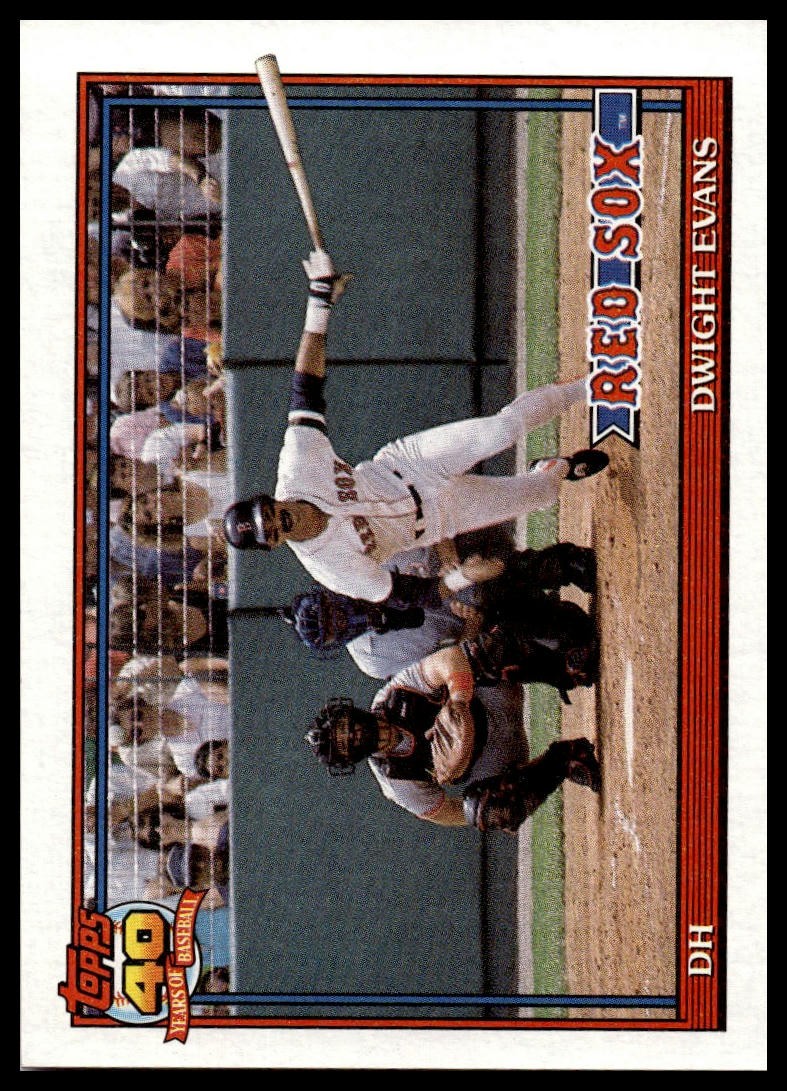 1991 Topps #155a Dwight Evans