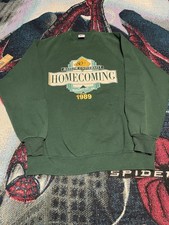 Vintage 1989 Baylor University Homecoming Green Sweatshirt Crewneck Men's L 80s