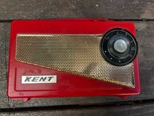 Vintage 1950’s ? Kent Small Portable Tube Radio. 6” Long