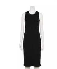 Nine West Adaptive Black Ribbed Tank Dress size S