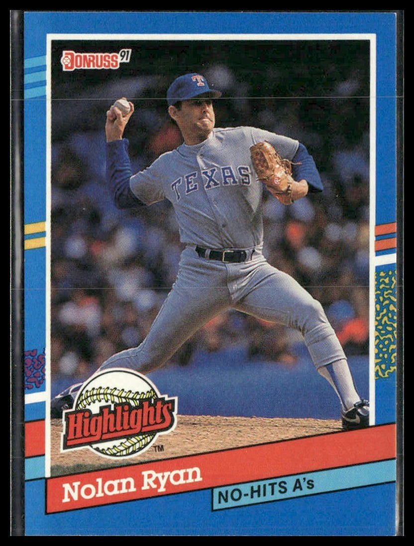 1991 Donruss #BC-3 Nolan Ryan Bonus Cards