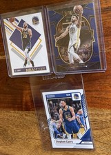 Steph Curry Warriors 3 Card Lot Base Parallels NBA Basketball Golden State