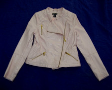 Wet Seal Light pink Faux Leather Jacket - Zip Front - M