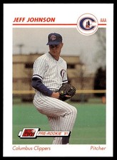 1991 Line Drive AAA Jeff Johnson Columbus Clippers #108