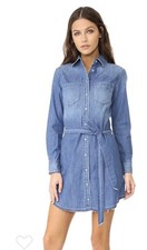 AG Adriano Goldschmied Women's Hartley Denim Dress Size Medium. Retail- $258