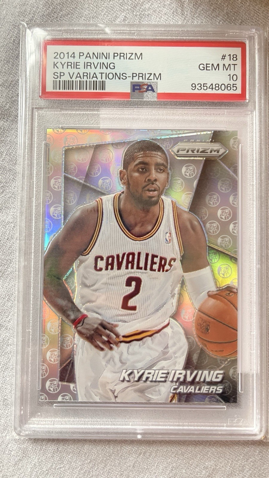 2014 PANINI PRIZM SP VARIATIONS PRIZM #18 KYRIE IRVING PSA 10