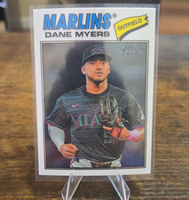 Topps 2026 Heritage Chrome Dane Myers #75 Miami Marlins Baseball Card