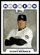 2008 Topps Clint Hurdle Colorado Rockies #218