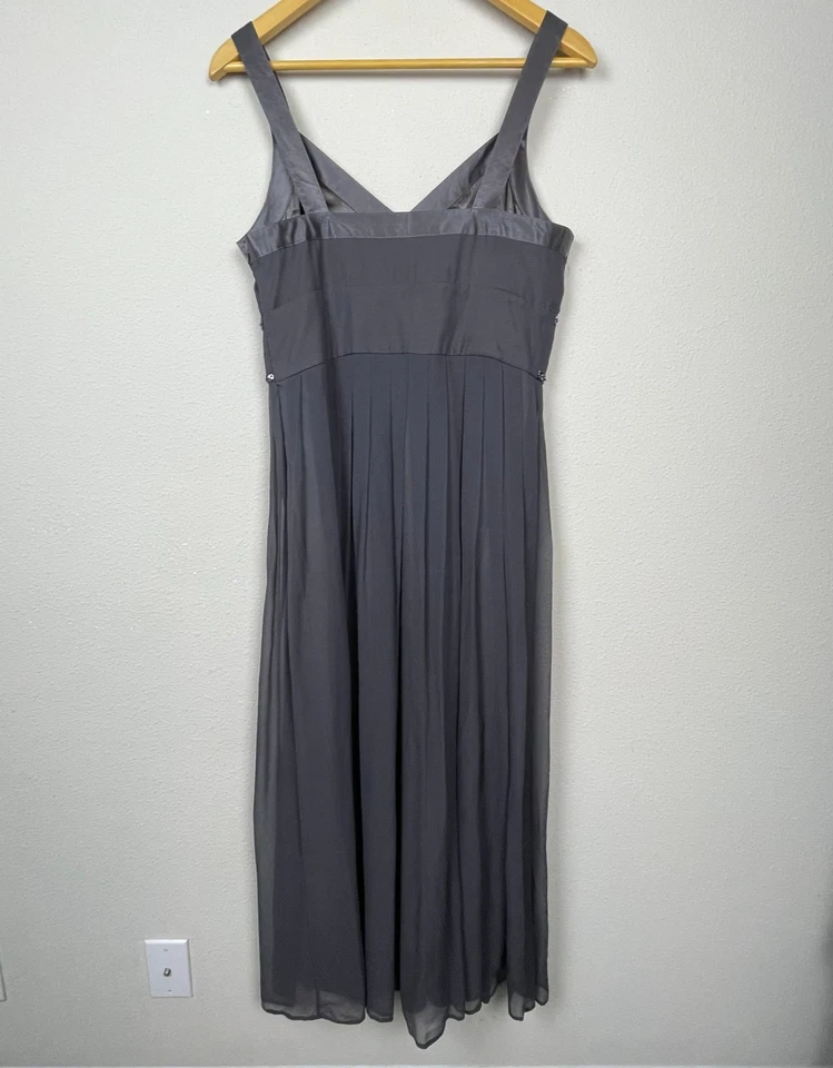 Coldwater Creek Silk Maxi Dress Y2K Sequin Babydoll Formal Gown Wedding Guest 10 - Image 4 of 4