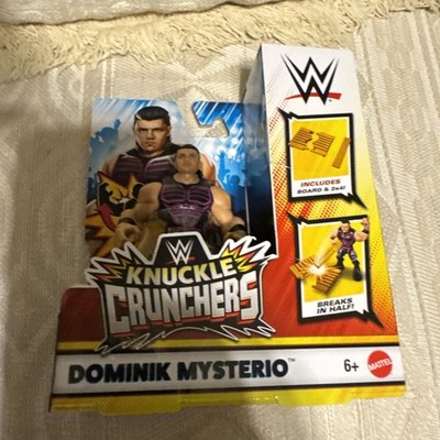 WWE Knuckle Crunchers ''Dominik Mysterio'' 3'' Figure w/ Board & 2x4 NEW