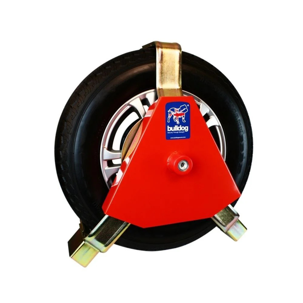 Trailer Wheel Clamp fits 155, 165, 175 R13, R14, R15 tyres BULLDOG TITAN SW195/F