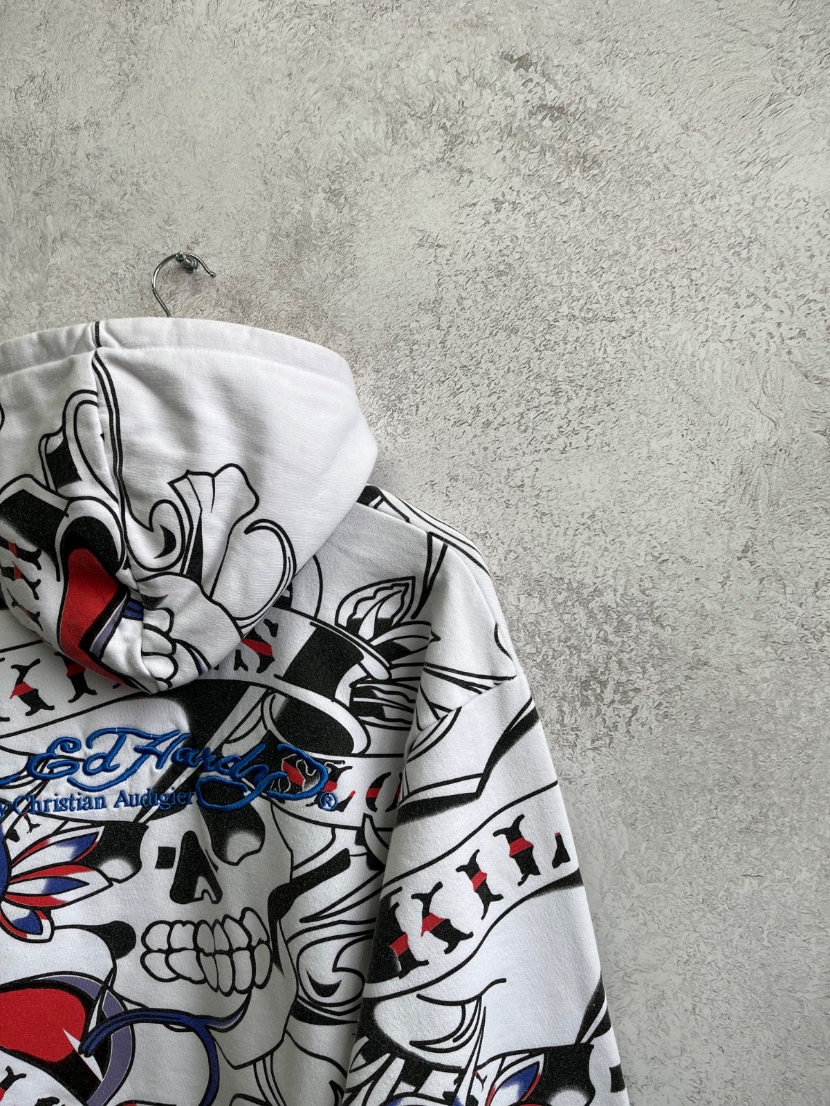Vintage Ed Hardy by Christian Audigier Really Point Allowerprint Hoodie Y2K image 10