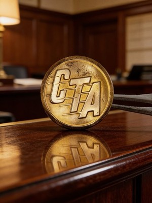 Vintage CTA Transportation Authority Uniform Knopf Waterbury Conn Anker Logo