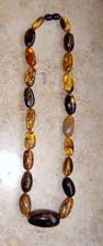 Bernsteinkette olivenschliff - Schraubverschluss NICHT GETRAGEN! gr. Stein: 3,5