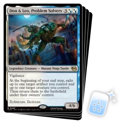 DON & LEO, PROBLEM SOLVERS X4 Teenage Mutant Ninja Turtles TMT Magic MTG CARD