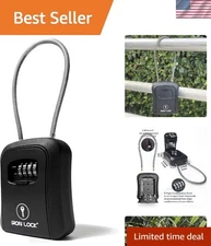 Durable Waterproof Key Safe Box with Resettable Code - Perfect for All Locations